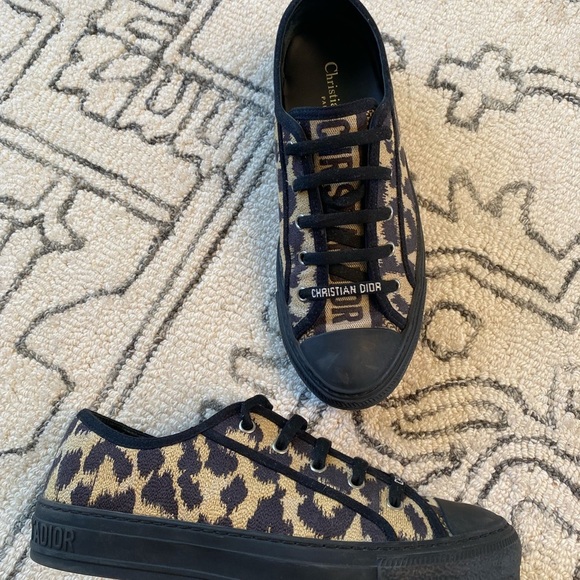 AUTHENTIC!!!! Christian Dior leopard sneakers ! Great condition!!! - Picture 12 of 15